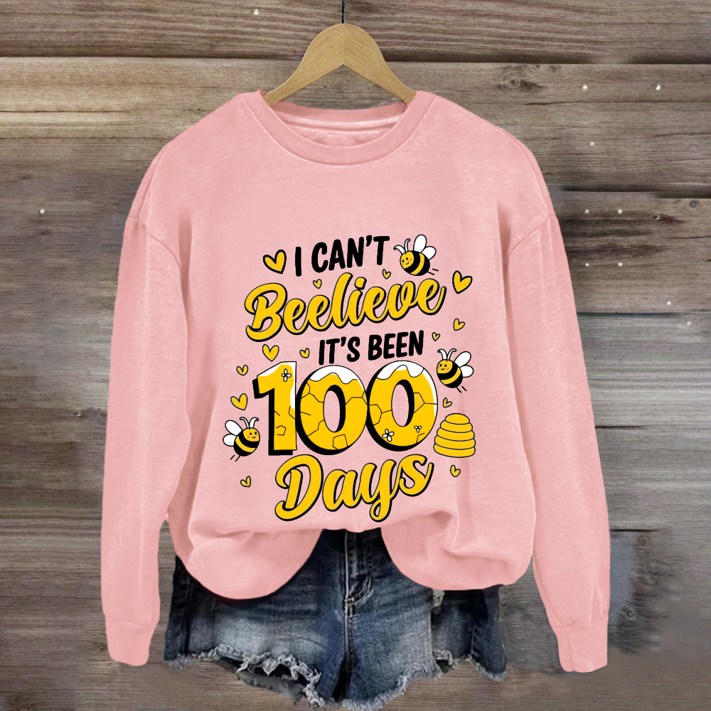 I Can't Believe It's Been 100 Days Cute Bees Sweatshirt