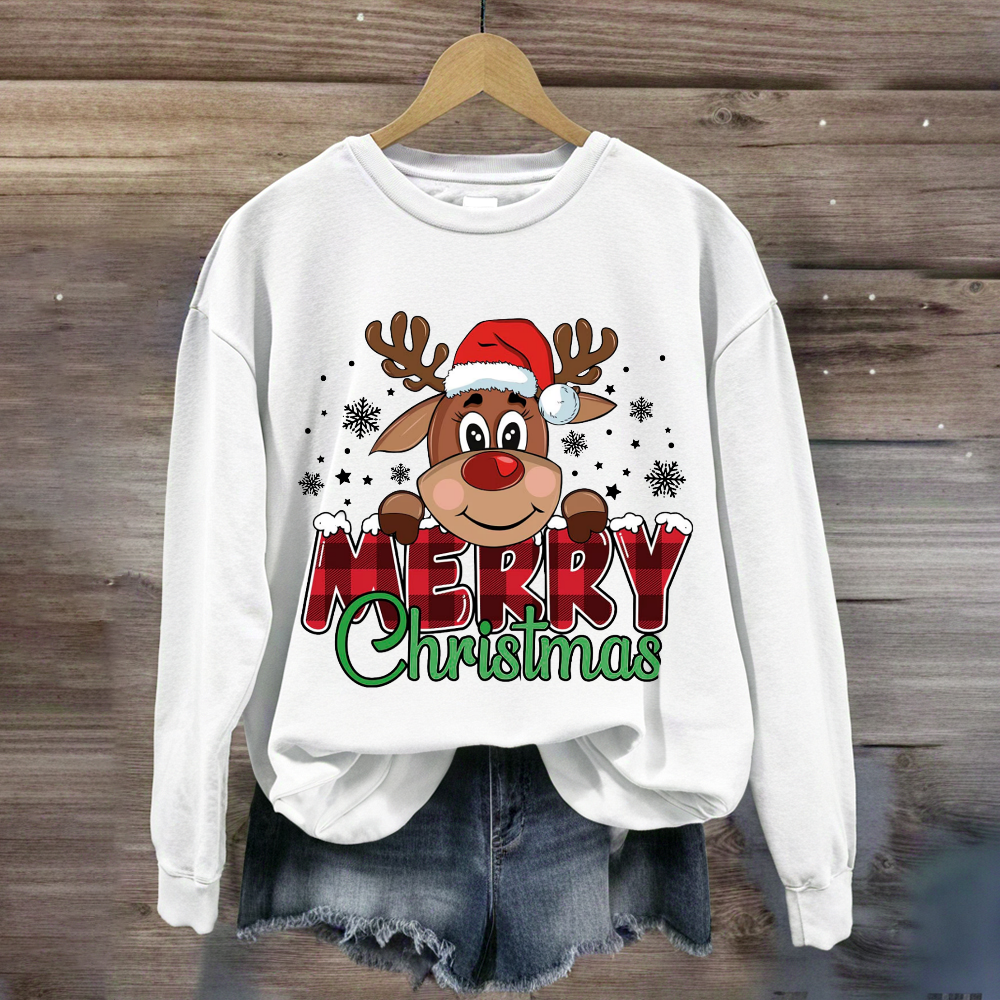 Reindeer Merry Christmas  Sweatshirt