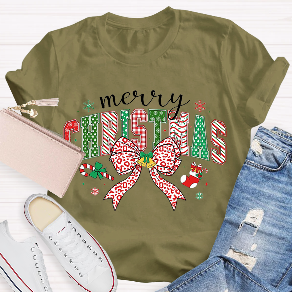 Cute Merry Christmas Teacher T-Shirt