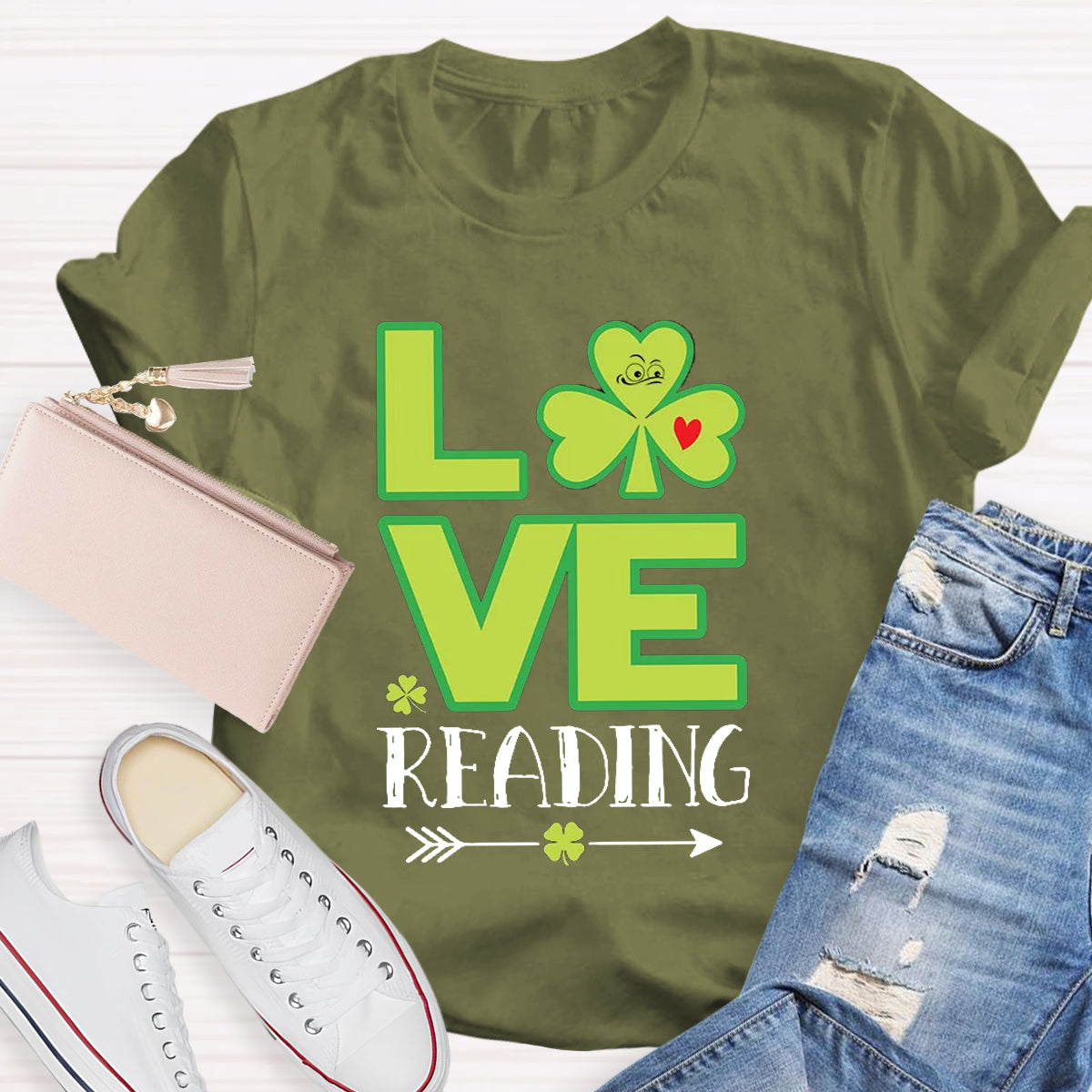 Love Reading Funny St Patricks Day T-Shirt