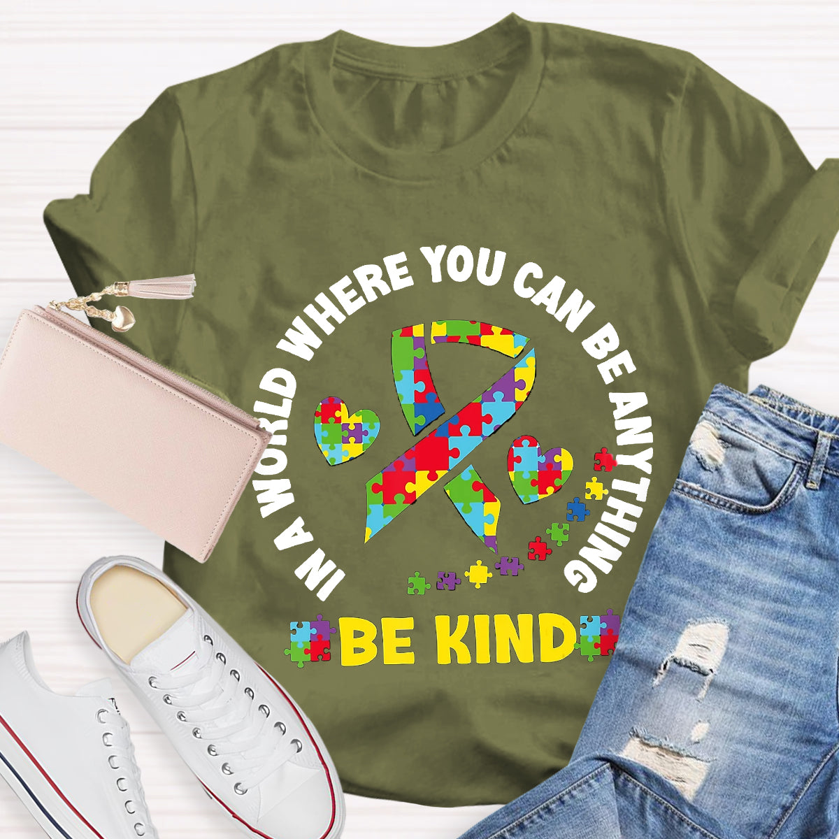 In A World Where You Can Be Anything Be Kind T-Shirt