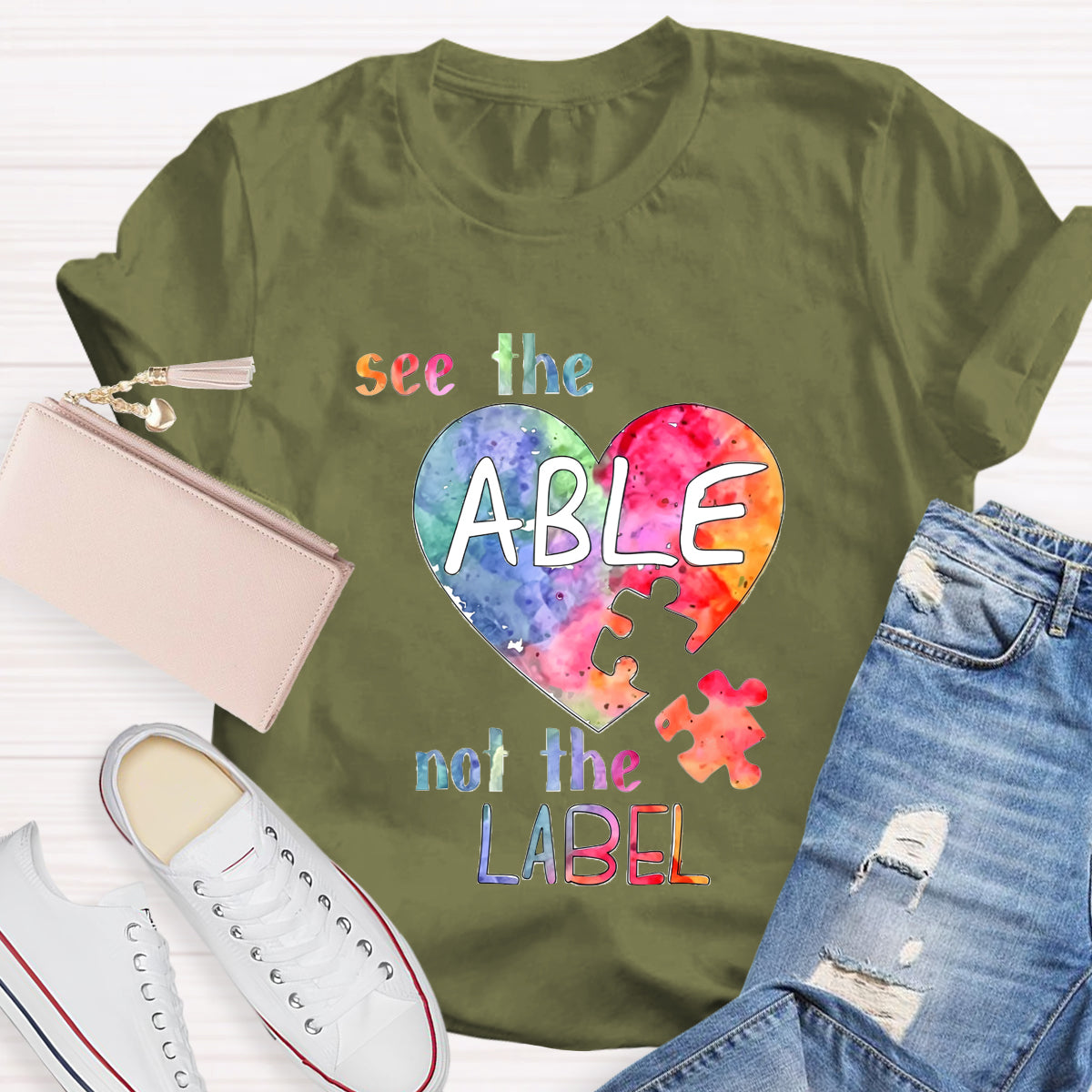 See The Able Not the Label Heart T-Shirt