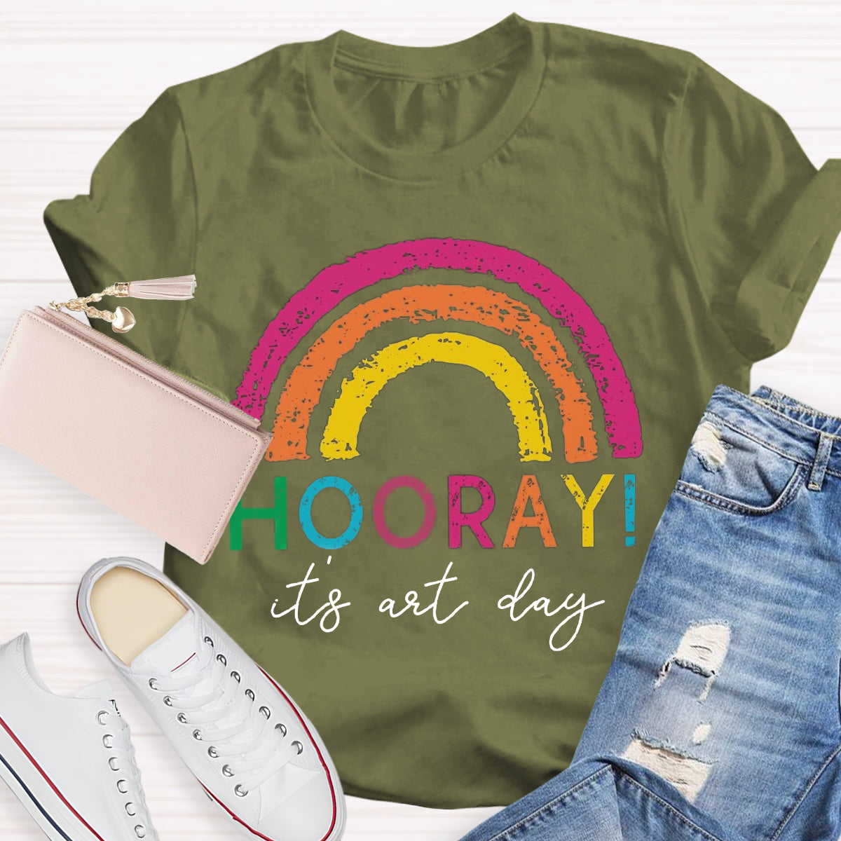 Hooray It's Art Day Teacher T-Shirt