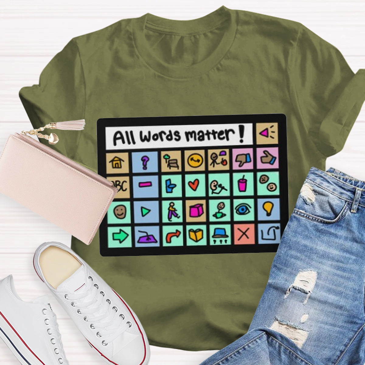 All Words Matter Teacher T-Shirt