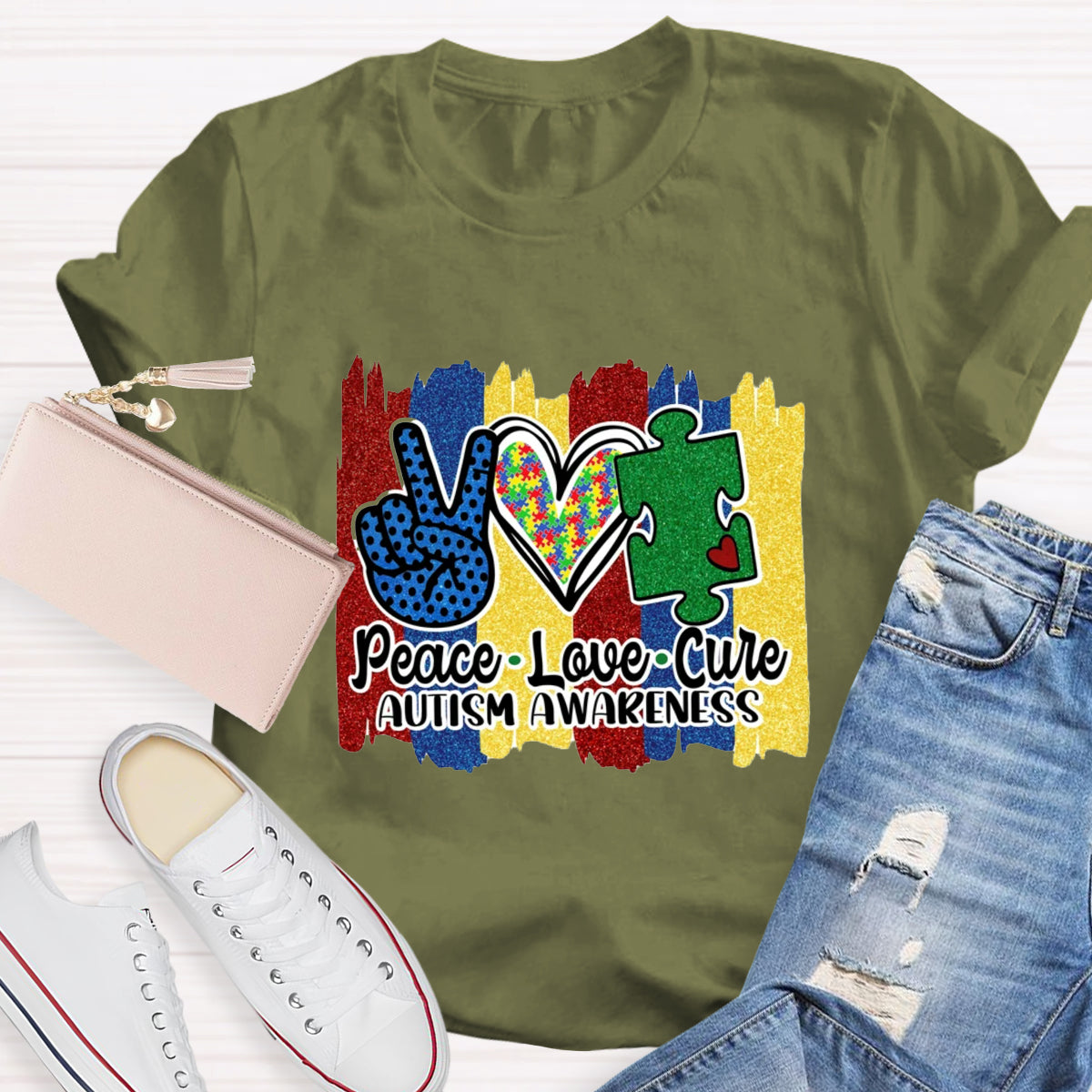 Peace Love Cure T-Shirt