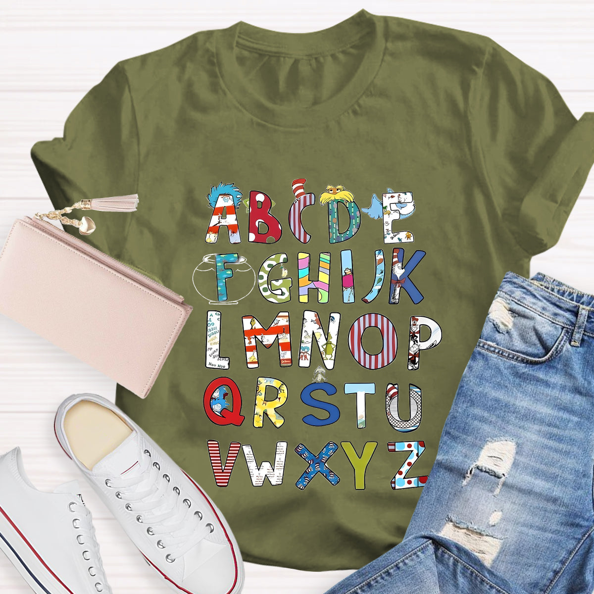 Children's Books Alphabet Teacher T-Shirt