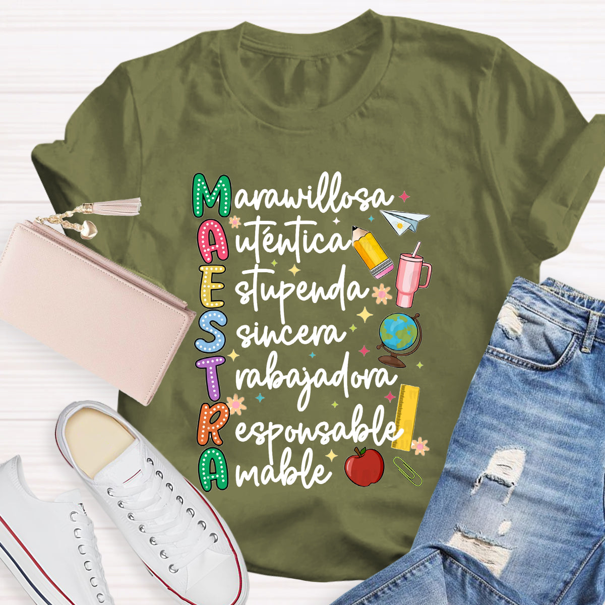 Maestra Dual Language Teacher T-Shirt