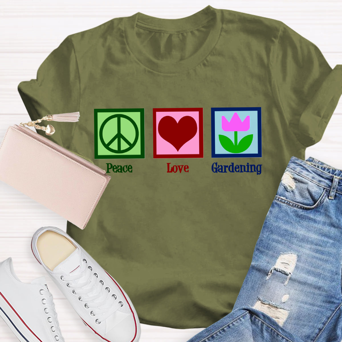 Peace Love Gardening T-Shirt