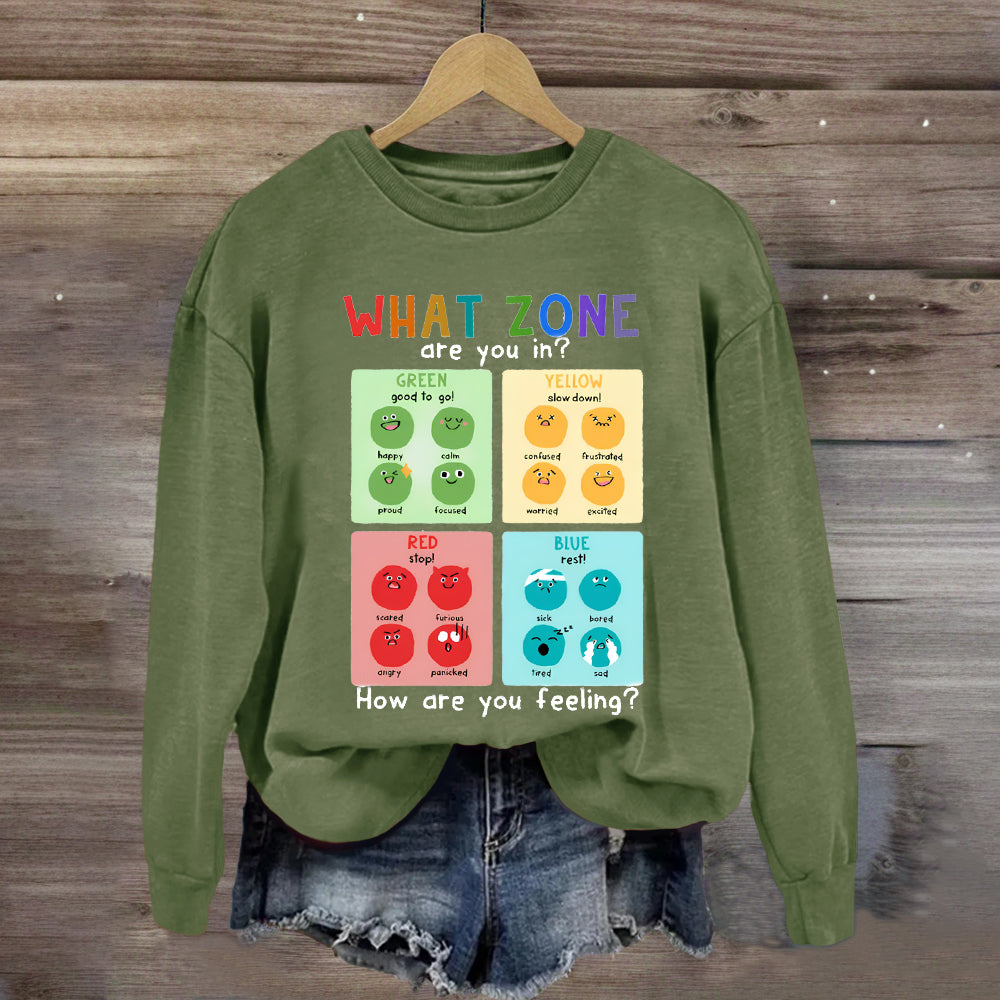 How Are You Feeling Teacher Sweatshirt