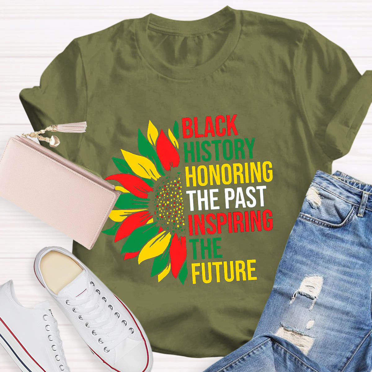 Black History Honoring The Past Inspiring The Future T-Shirt