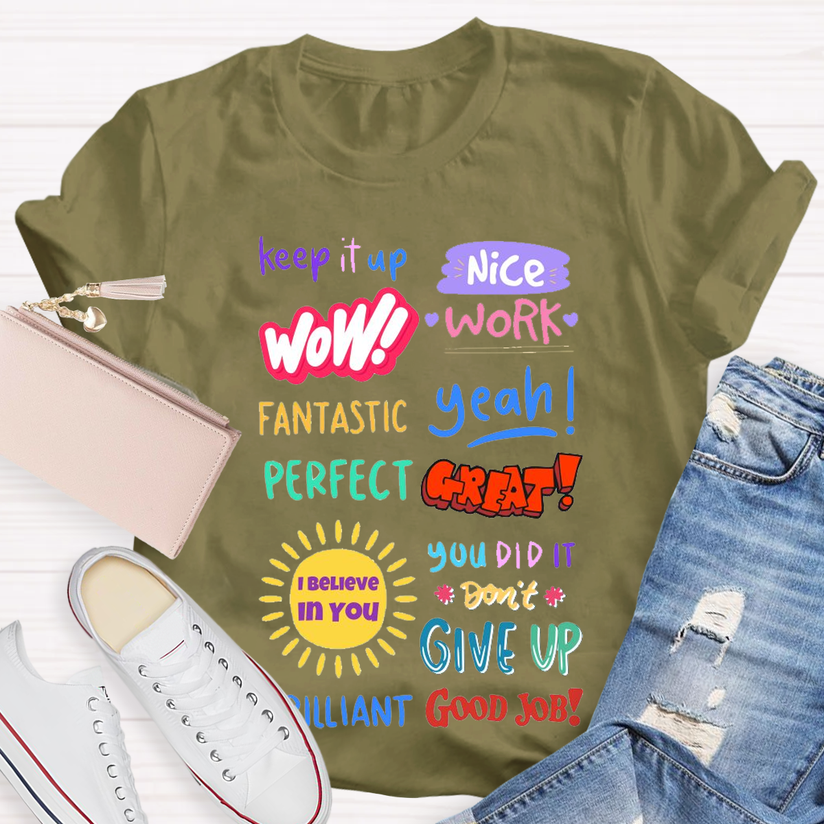 Inspirational Teacher Design Empowering Educators With Style T-shirt