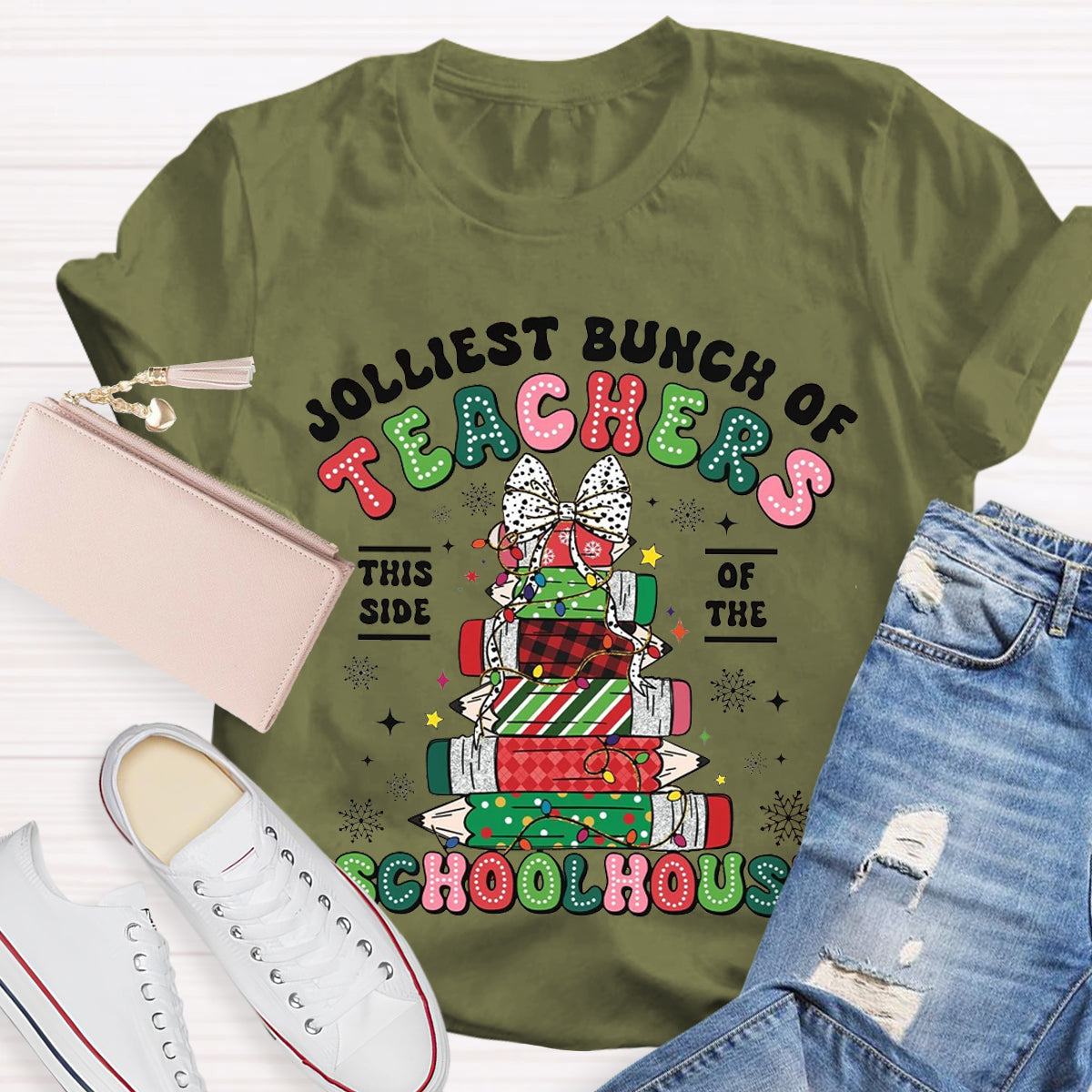 Jolliest Bunch of Teachers Teacher T-Shirt