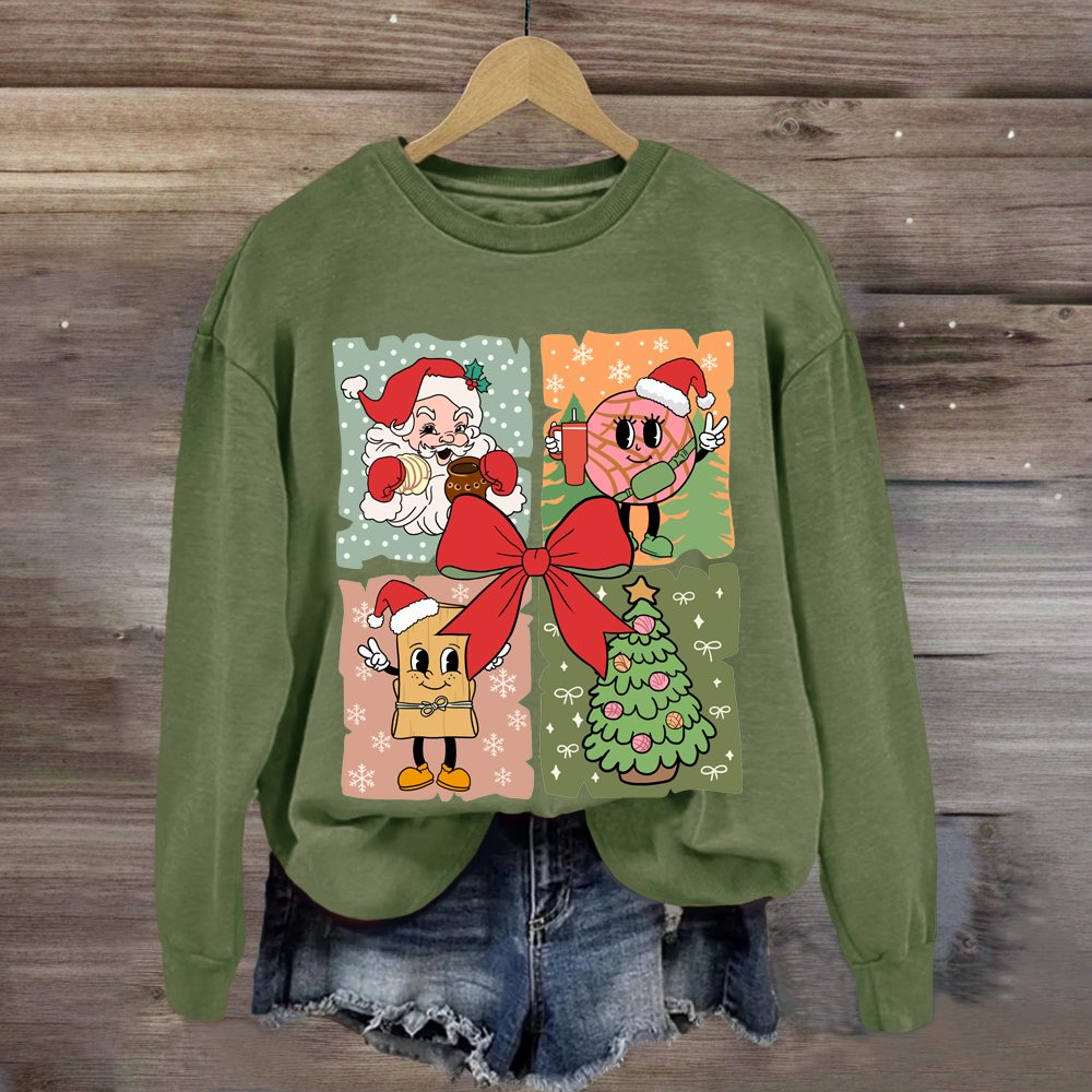 Santa Claus Christmas tree Sweatshirt