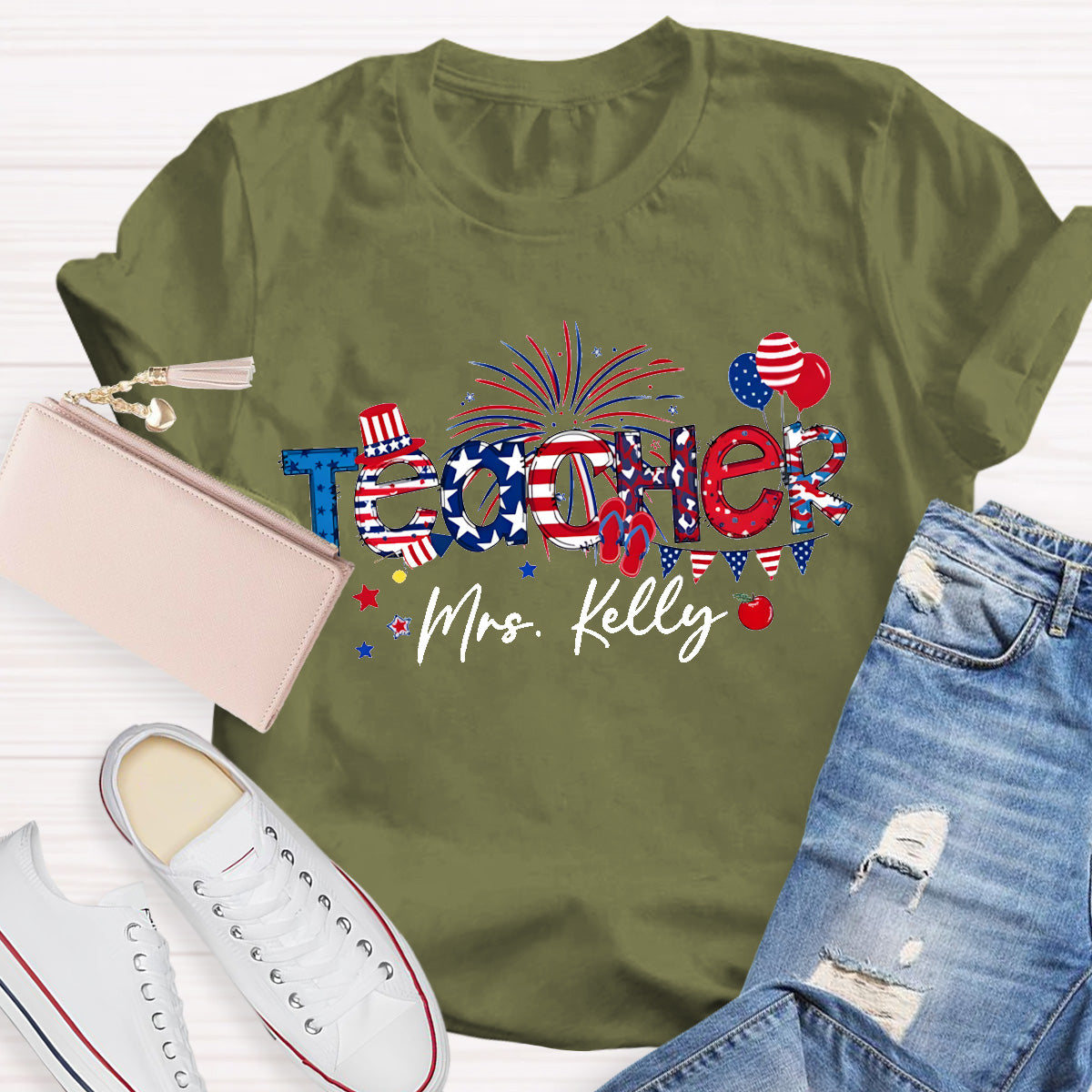 Personalized Name 4th Of July America History T-Shirt