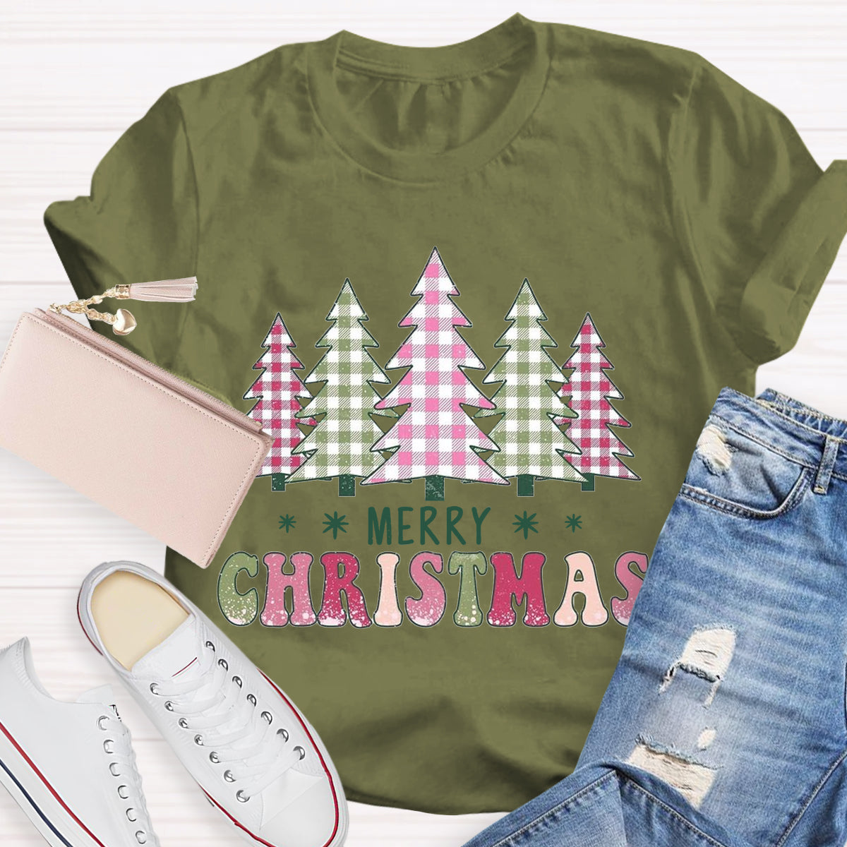 Coquette Merry Christmas Tree T-Shirt