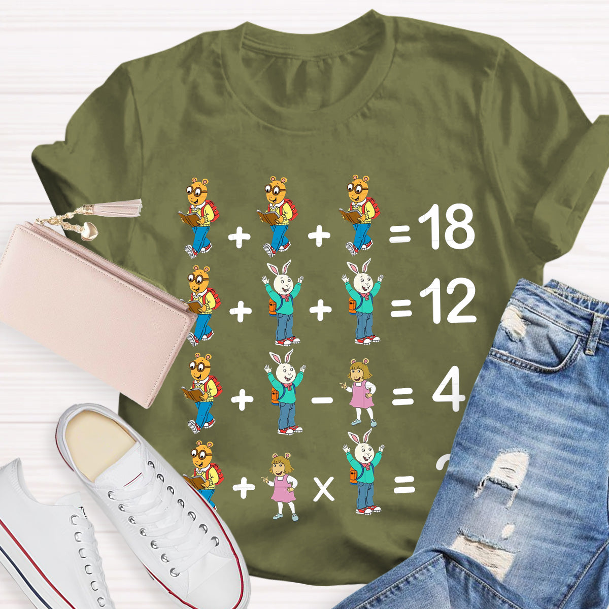 Arthur And Friends Math Teacher T-Shirt