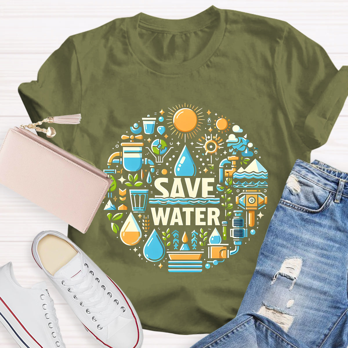 Save Water Teacher T-Shirt