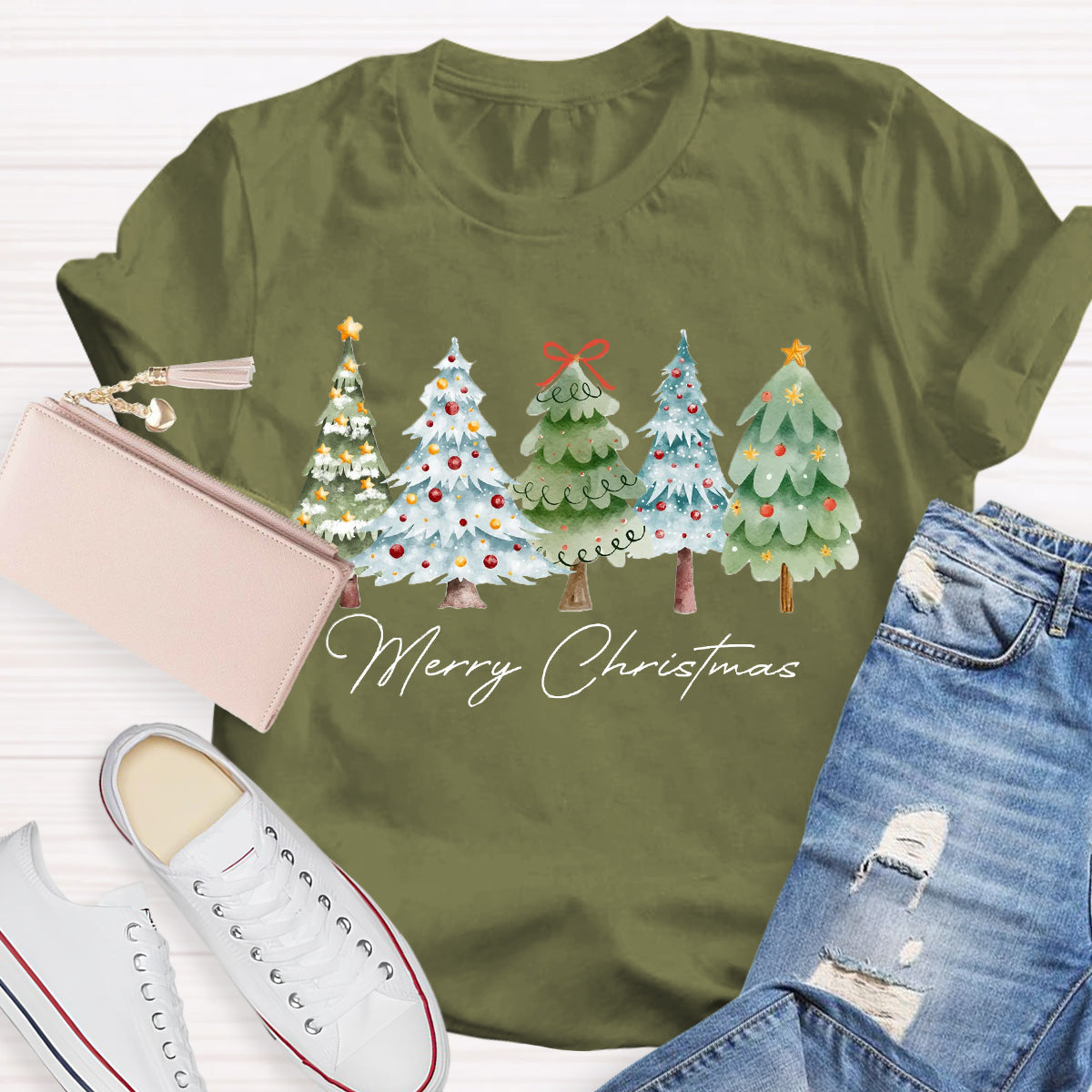 Merry Christmas Tree T-Shirt