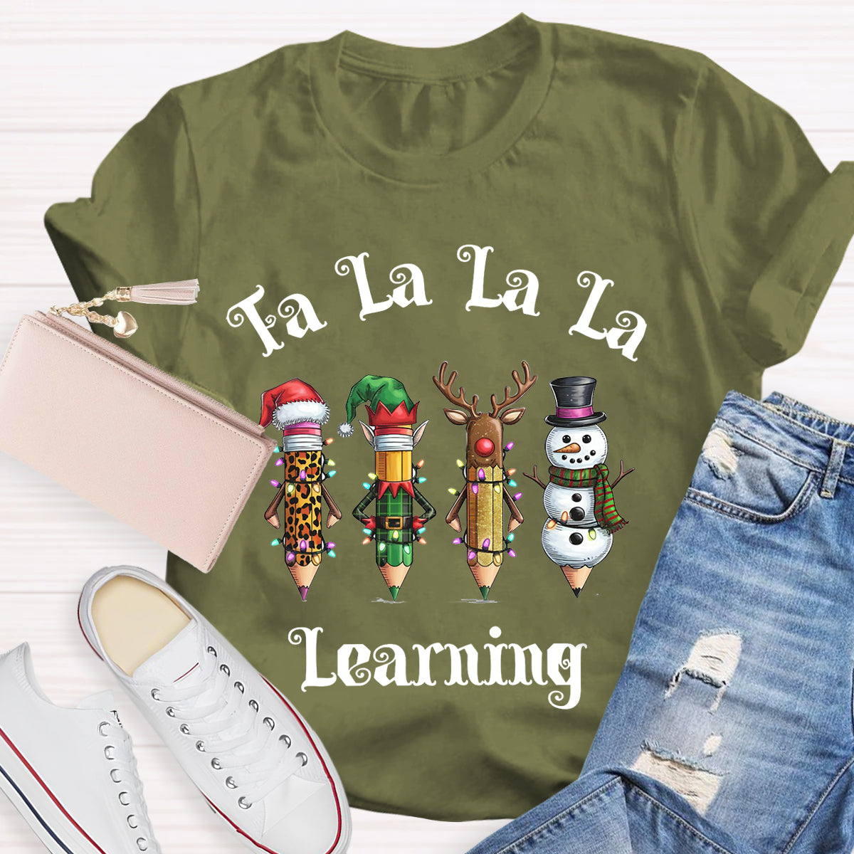 Christmas Pencil Learning T-Shirt