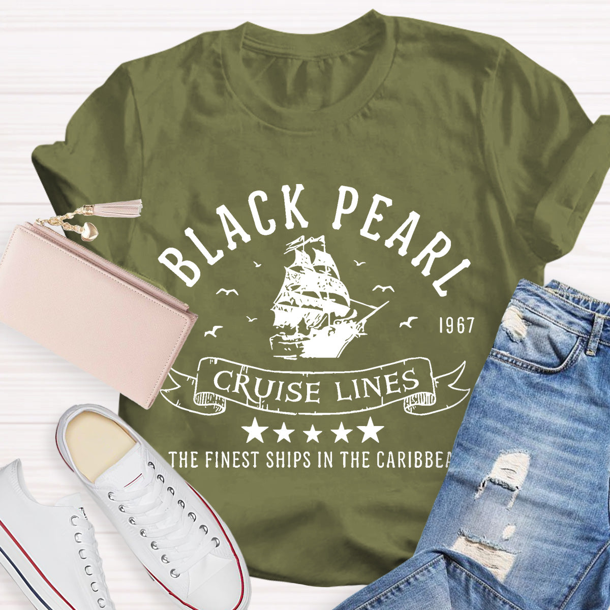 Black Pearl Cruise Lines Teacher T-Shirt