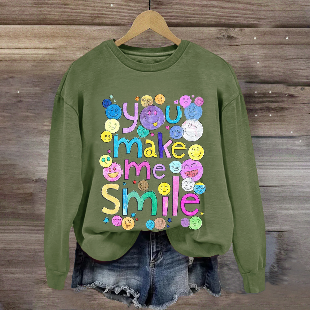 Teacher You Make Me Smile Sweatshirt