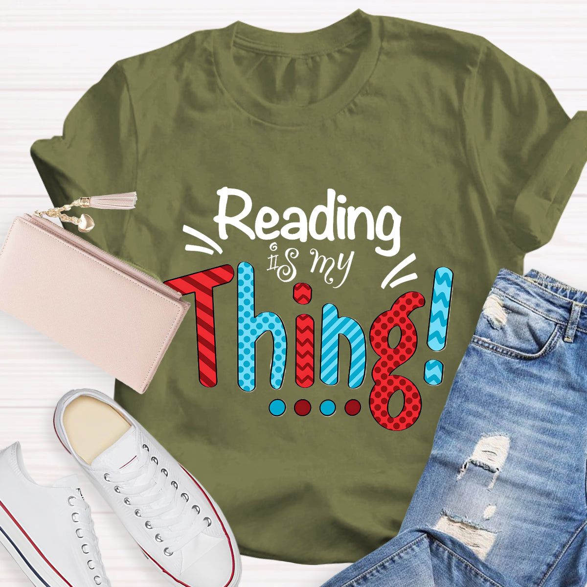 Reading Is My Thing Teacher T-Shirt