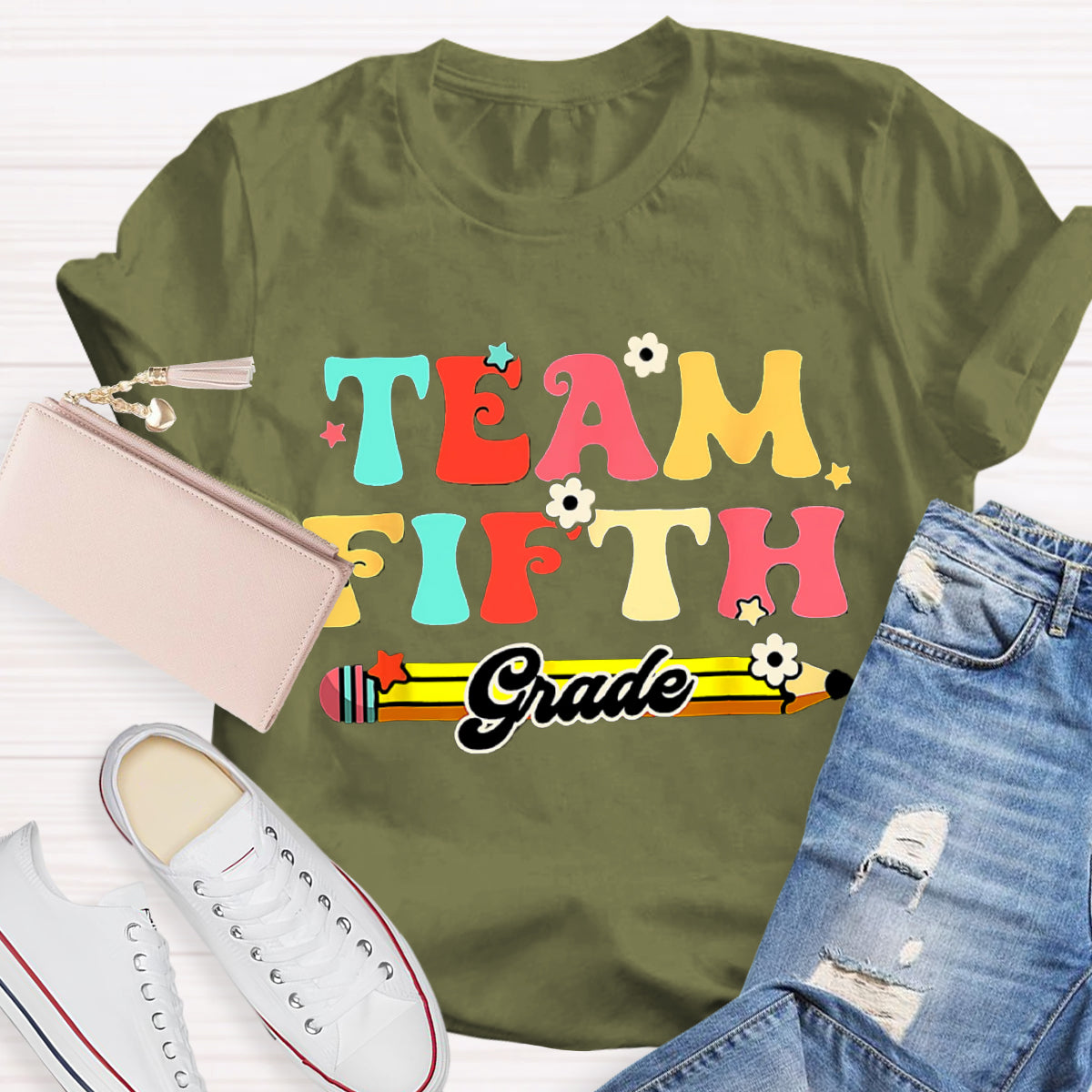 Personalized Grade Teacher Team T-Shirt