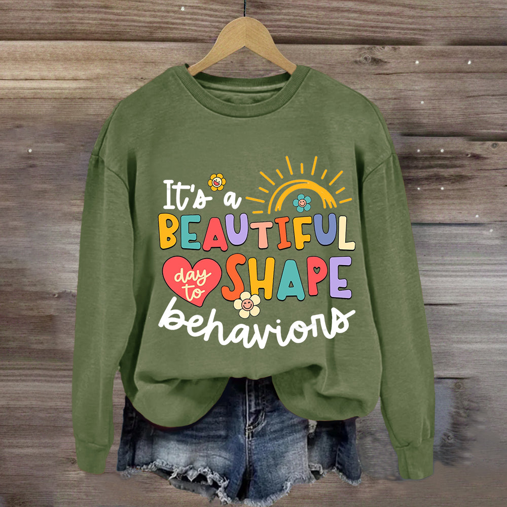 It's A Beautiful Day To Shape Behaviors Sweatshirt