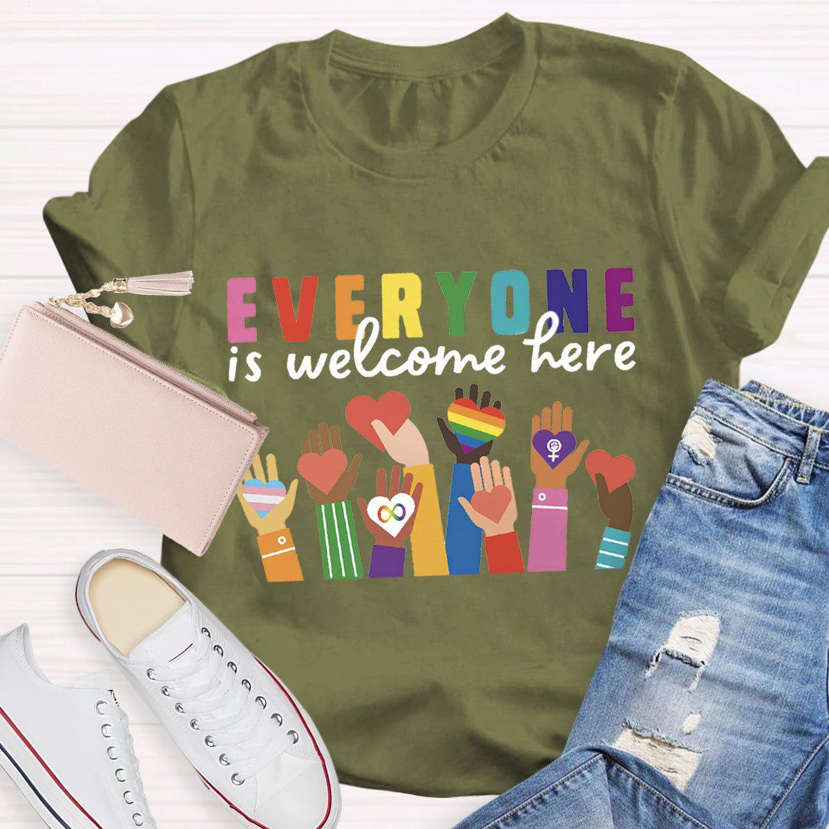 Everyone Is Welcome Here T-Shirt