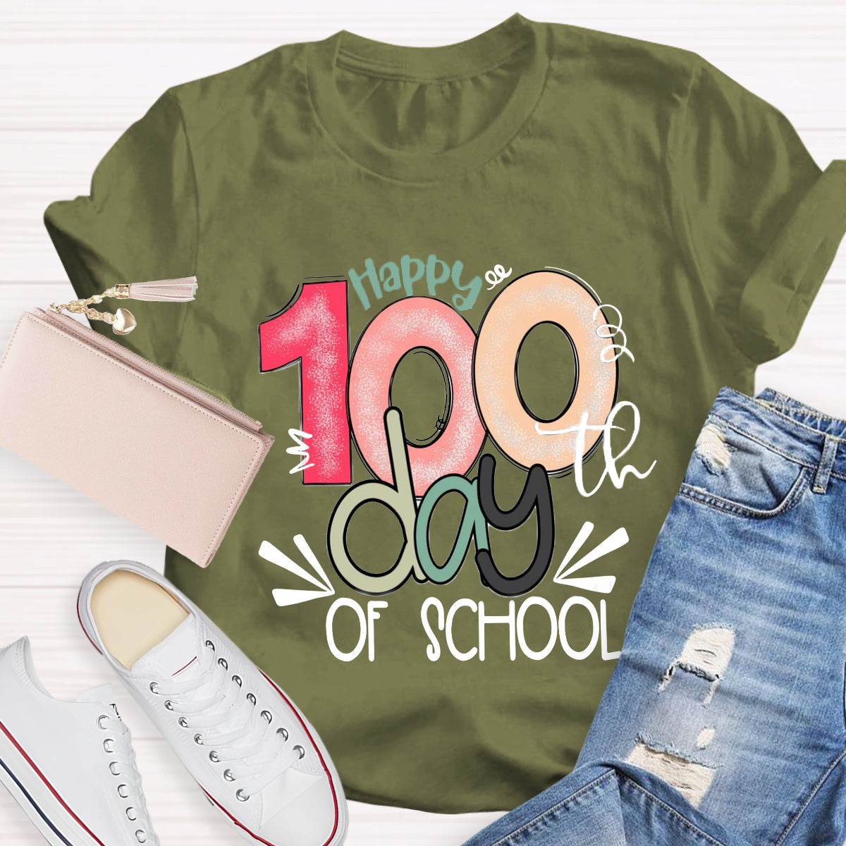 Happy 100th Days Of School T-Shirt