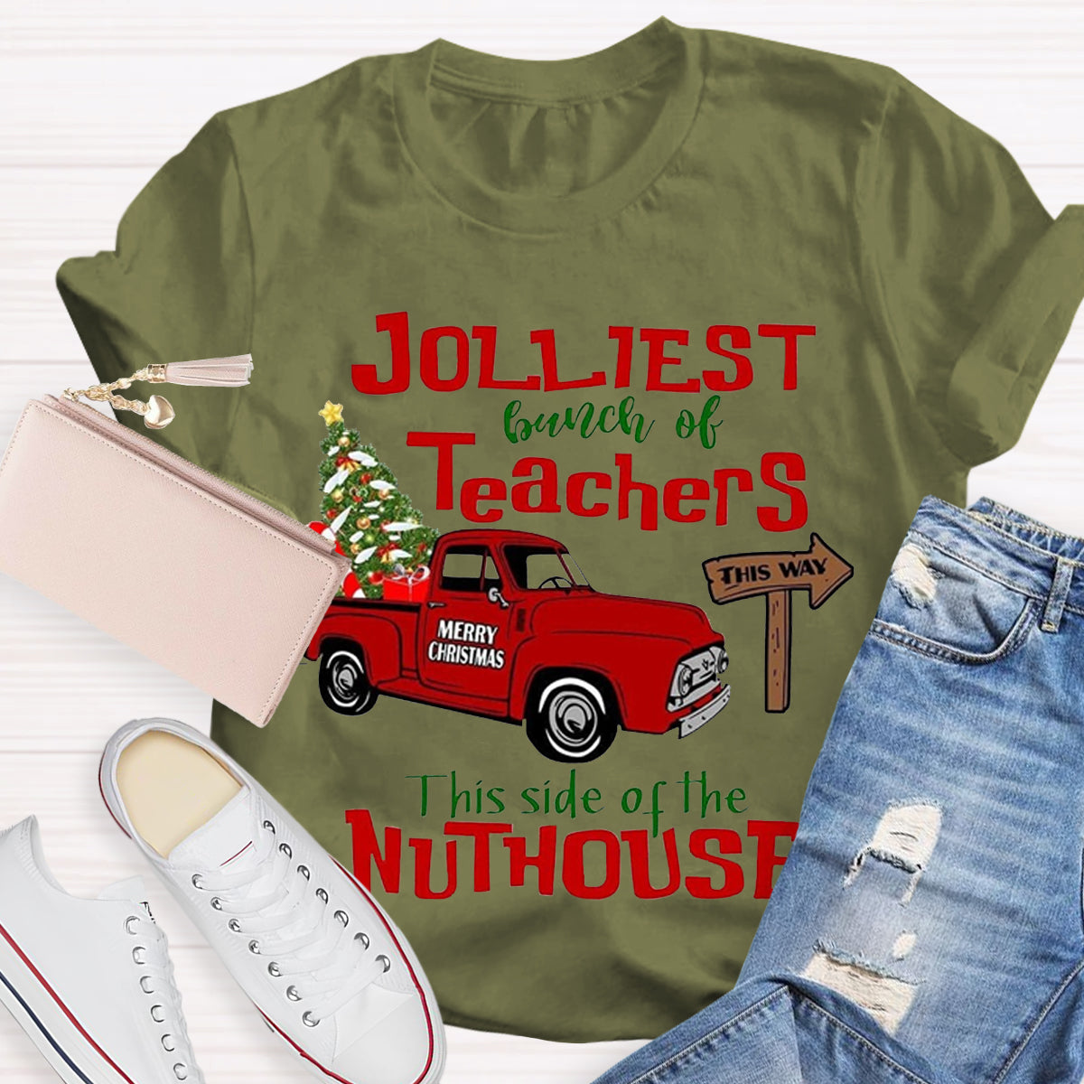 Jolliest Bunch of Teachers Teacher T-Shirt