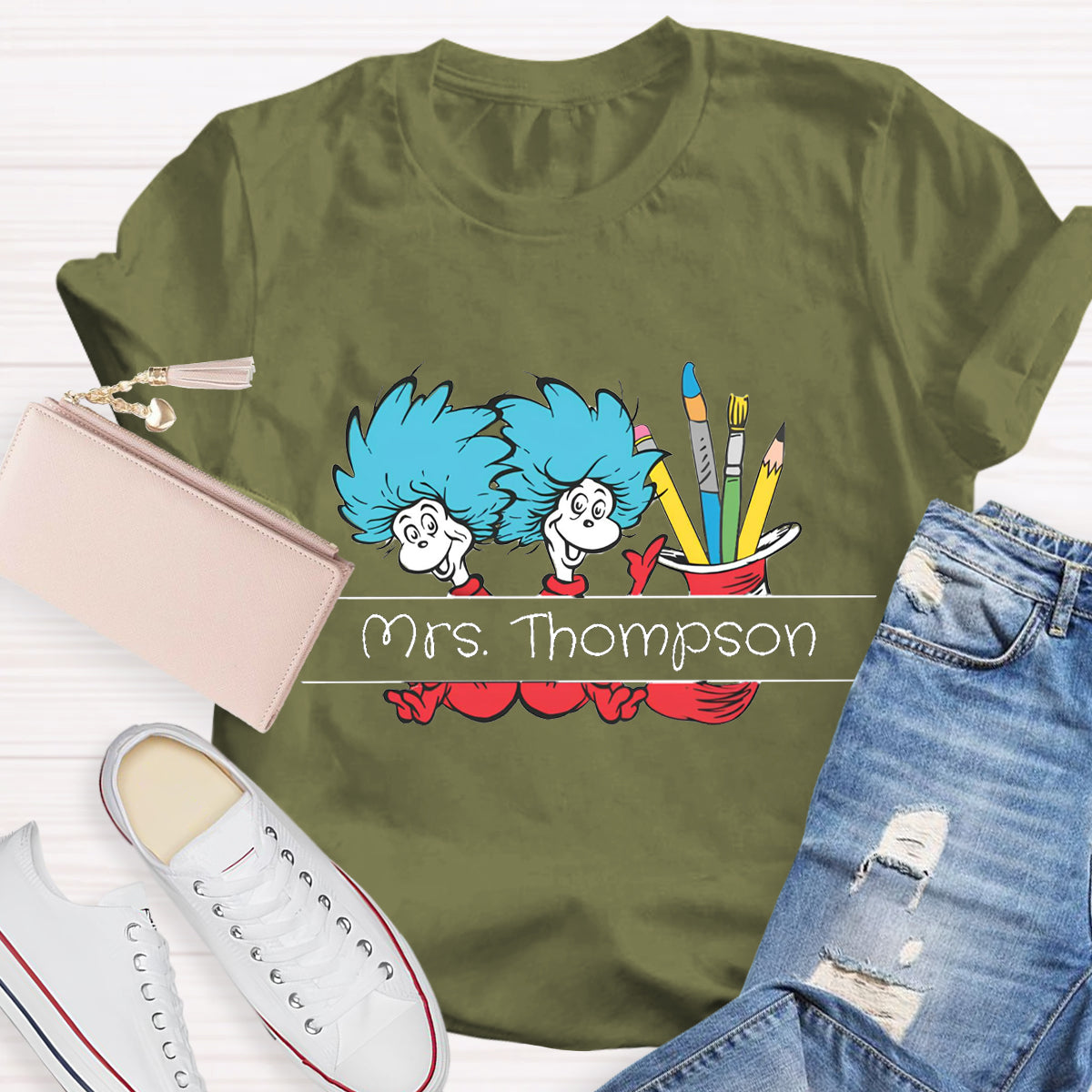 Personalized Name Reading is Magic Teacher T-Shirt