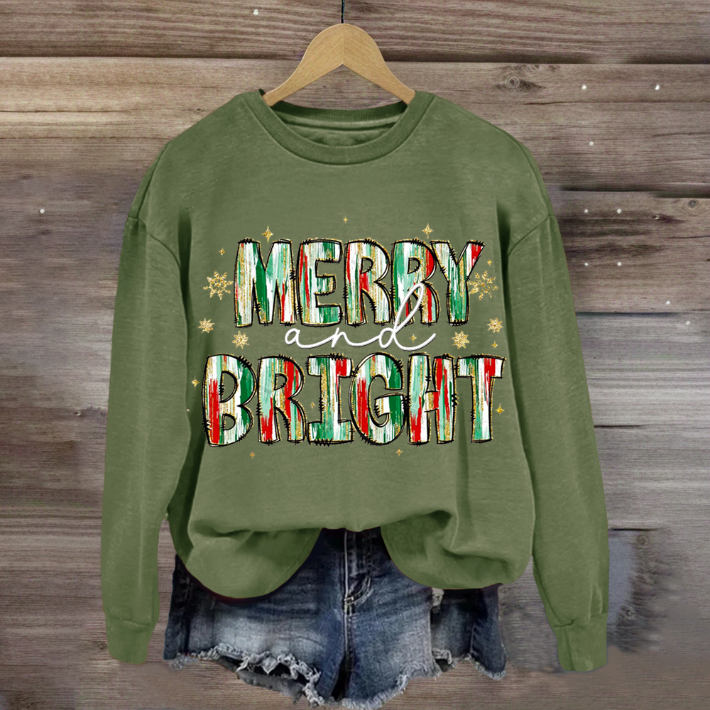 Merry And Bright Christmas Sweatshirt