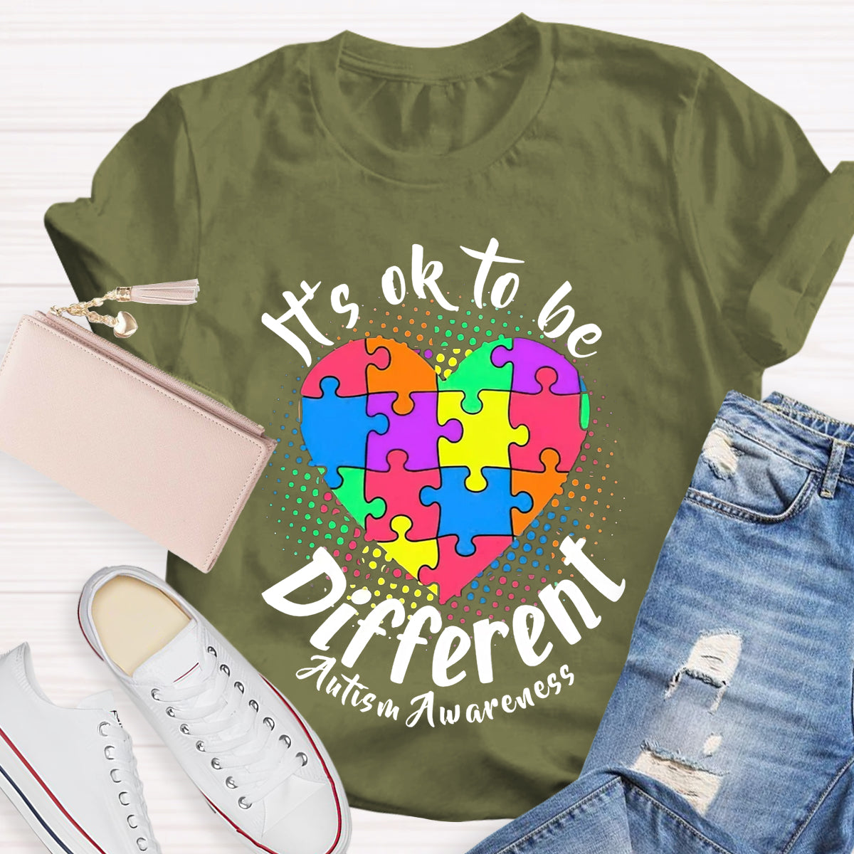 Autism It'S Ok To Be Different T-Shirt