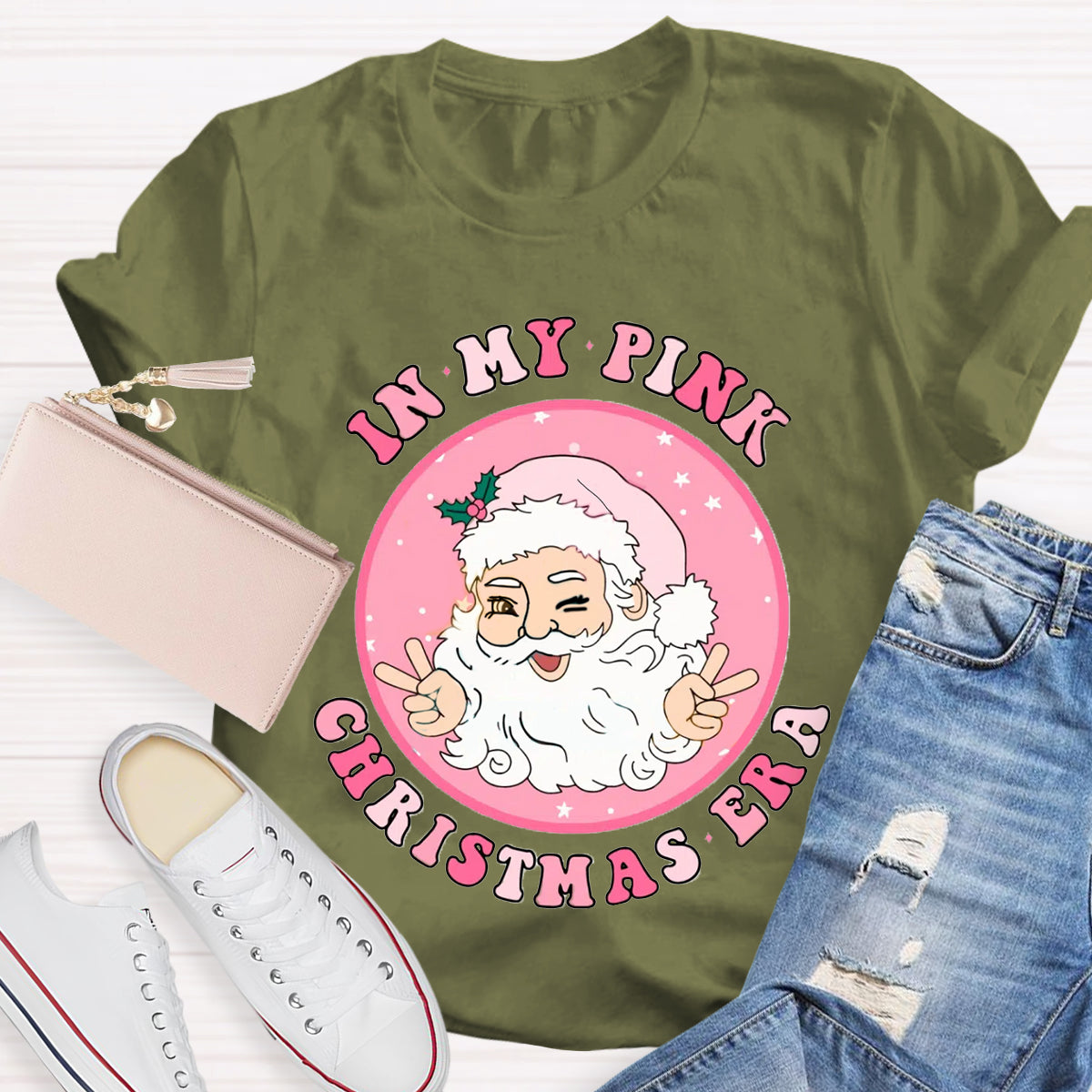 In My Pink Christmas Era T-Shirt