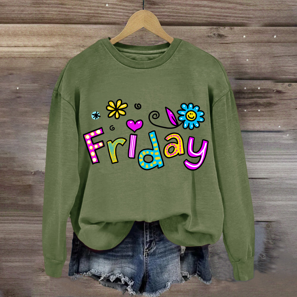 Happy Friday Teacher Sweatshirt