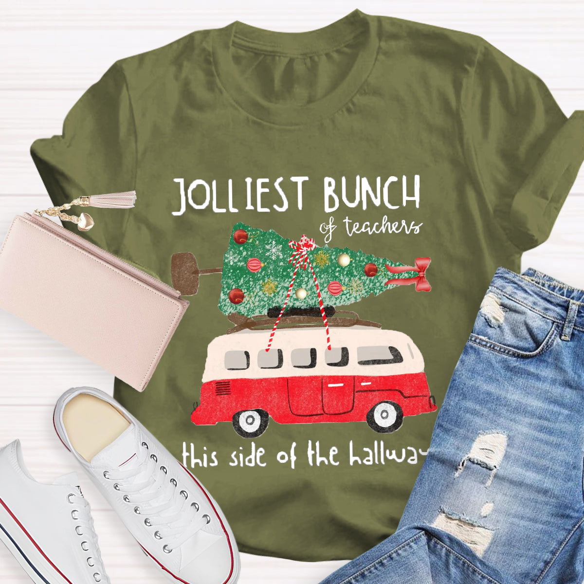 Jolliest Bunch Of Teachers This Side Of The Hallway  T-Shirt