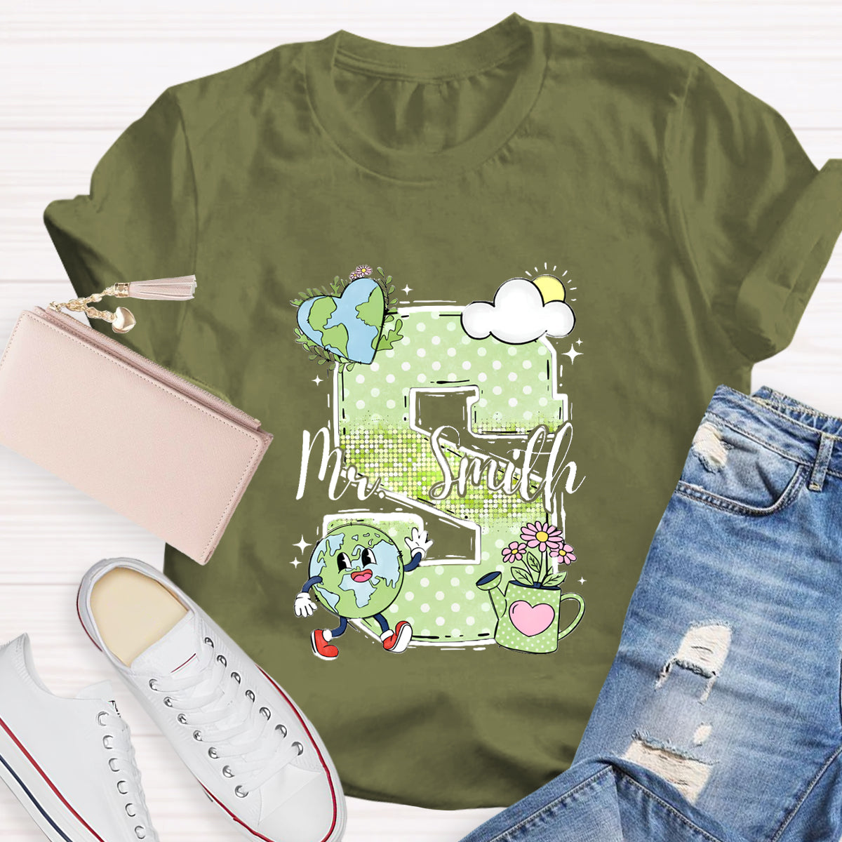 Personalized Name Earth Day T-Shirt