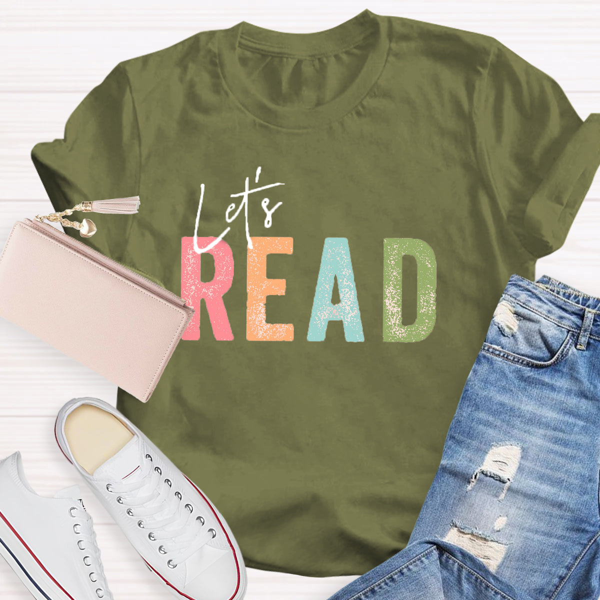 let's Read Teacher T-Shirt