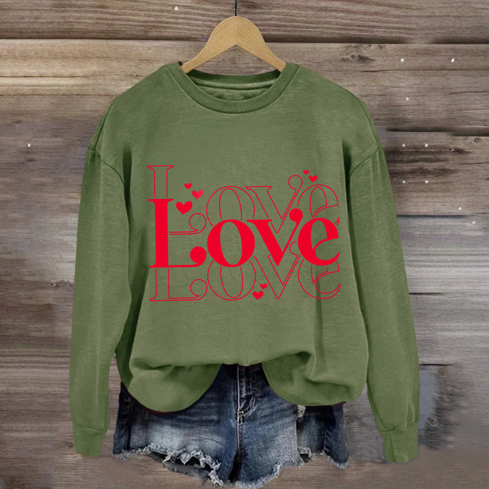 Cute Valentine Heart Sweatshirt