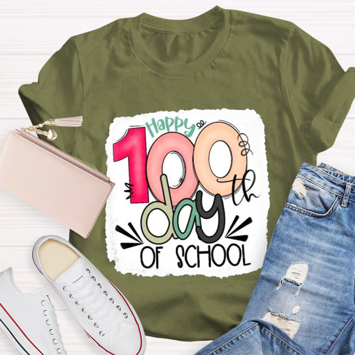 Happy 100th Days Of School Teacher T-Shirt