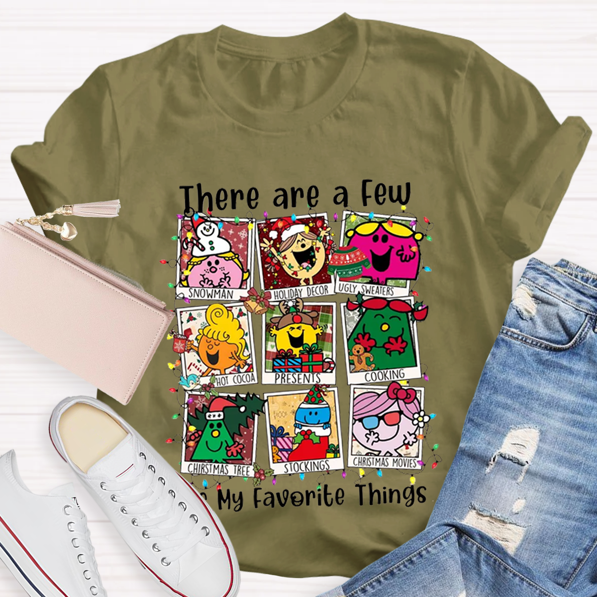 There Are A Few Of My Favorite Things Christmas Teacher T-Shirt