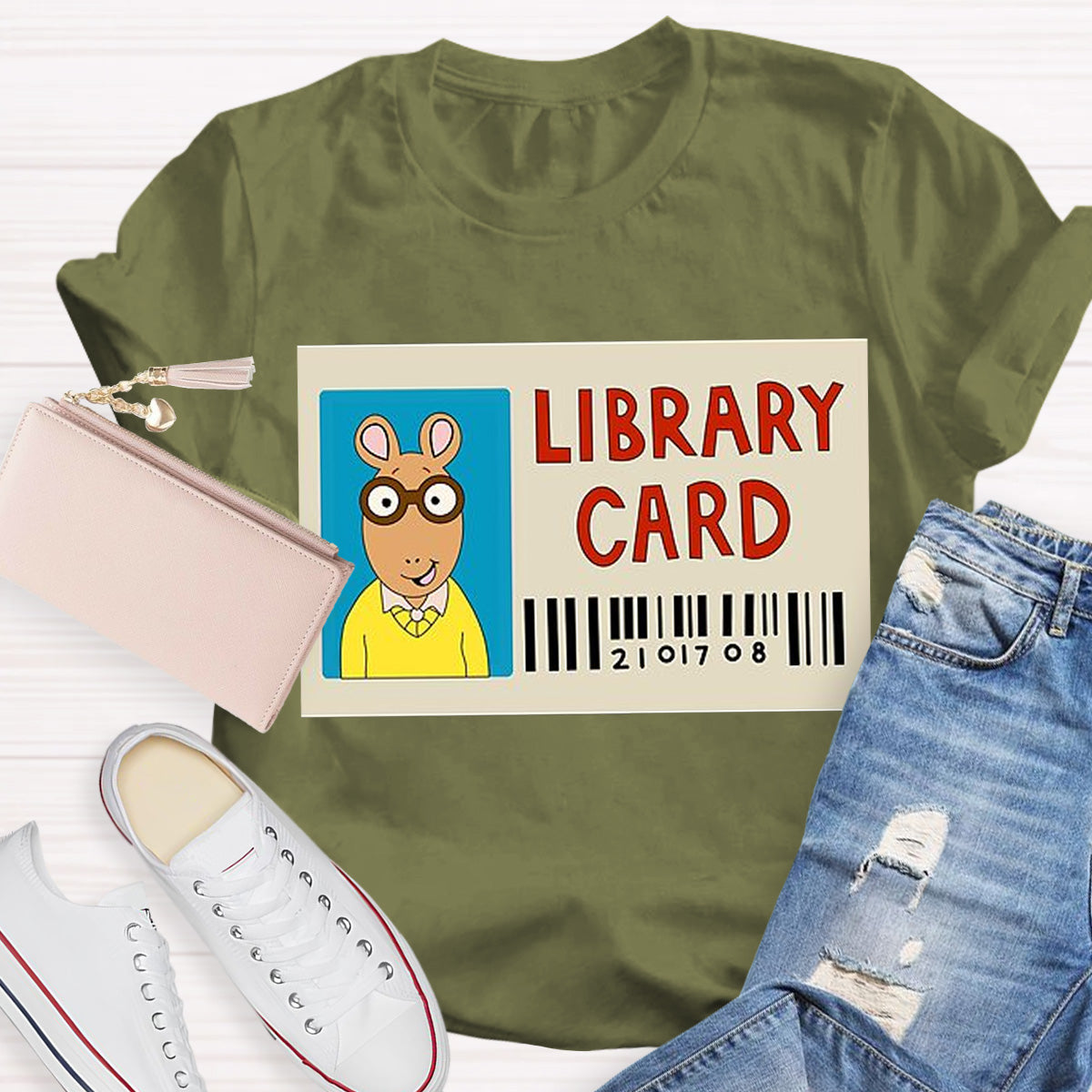 Arthur Library Teacher T-Shirt