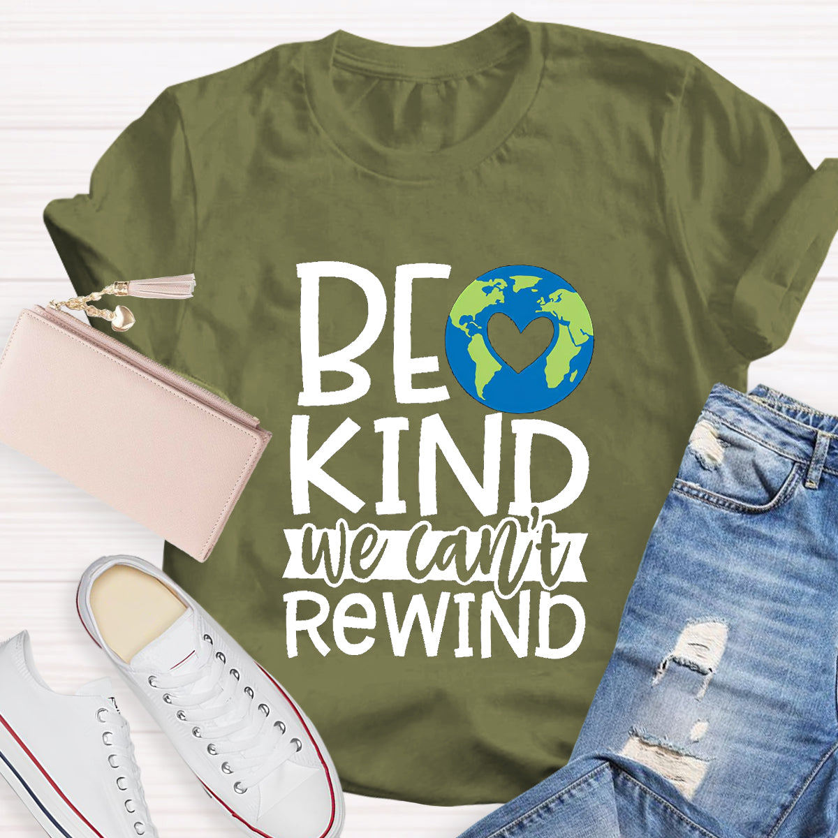 Be Kind, We Can't Rewind Take Care Of The Earth T-Shirt