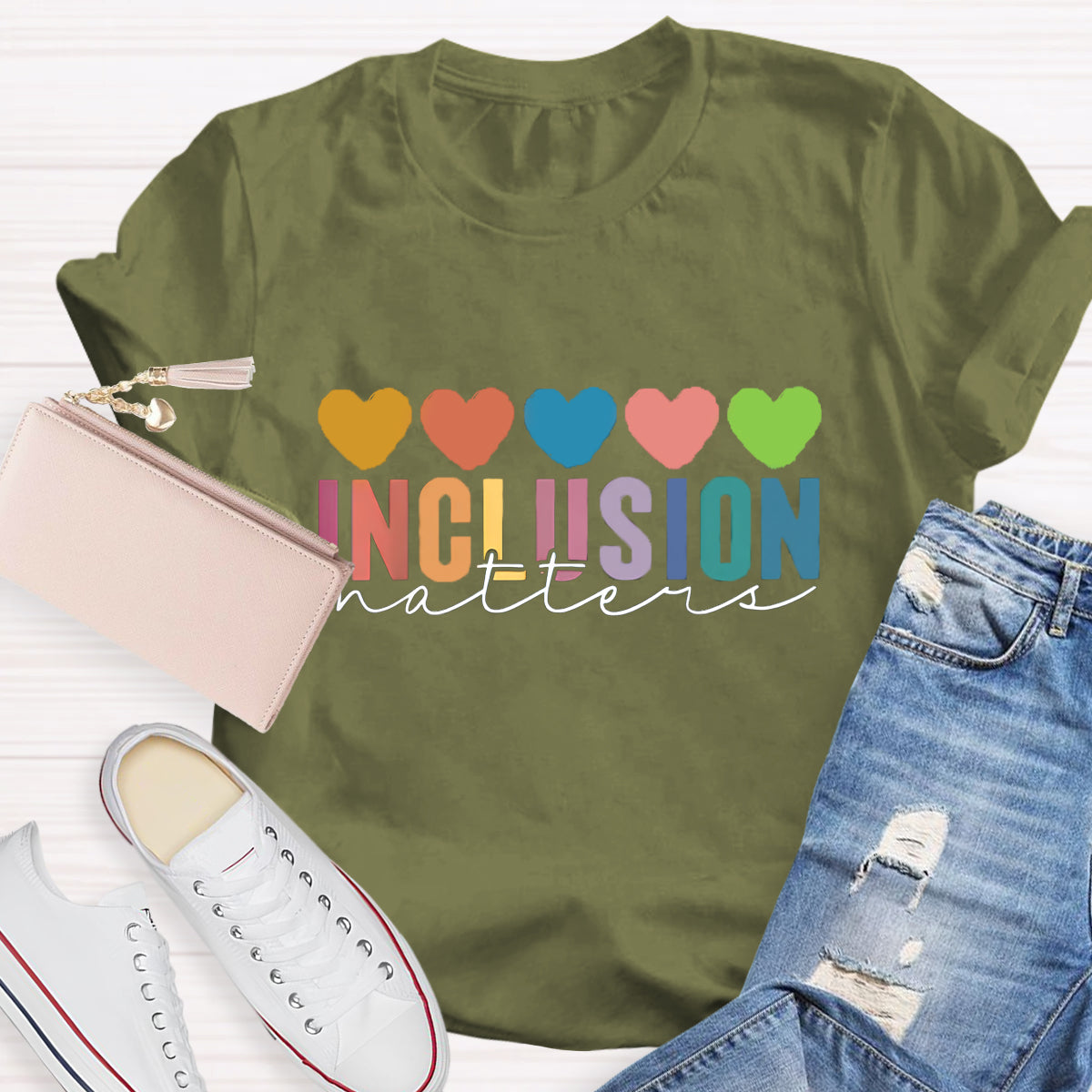 Inclusion Matter Heart T-Shirt