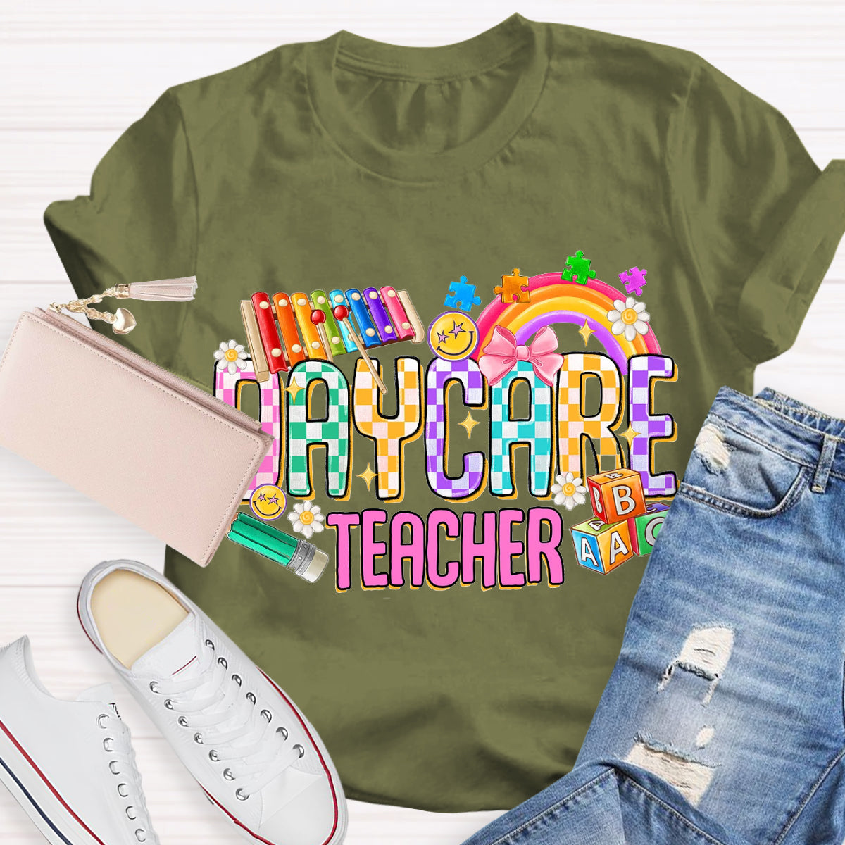 Rainbow Daycare Teacher T-Shirt