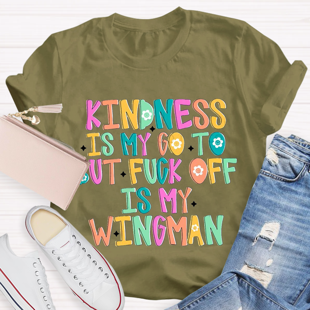 Cartoon Kindness Teacher T-Shirt