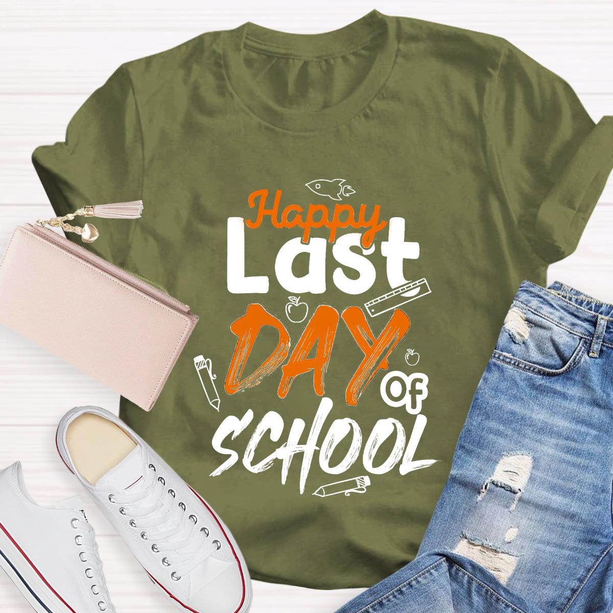 Happy Last Day Of School Ruler T-Shirt