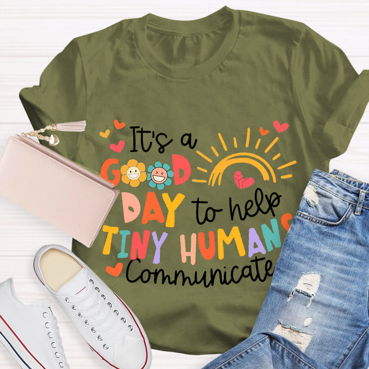 It's A Good Day To Help Tiny Humens Teacher T-Shirt