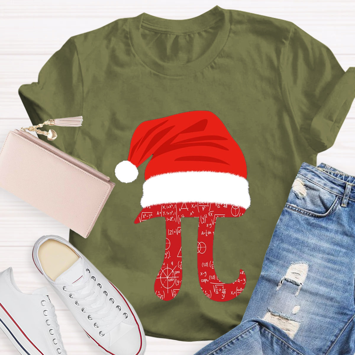 Math Teacher Christmas T-Shirt